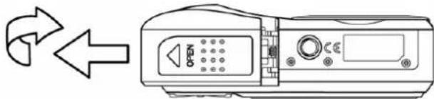 AGFA DC-733s - Open the battery cover. - 1