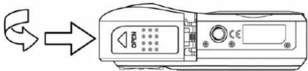 AGFA DC-733s - Close the battery cover. - 1