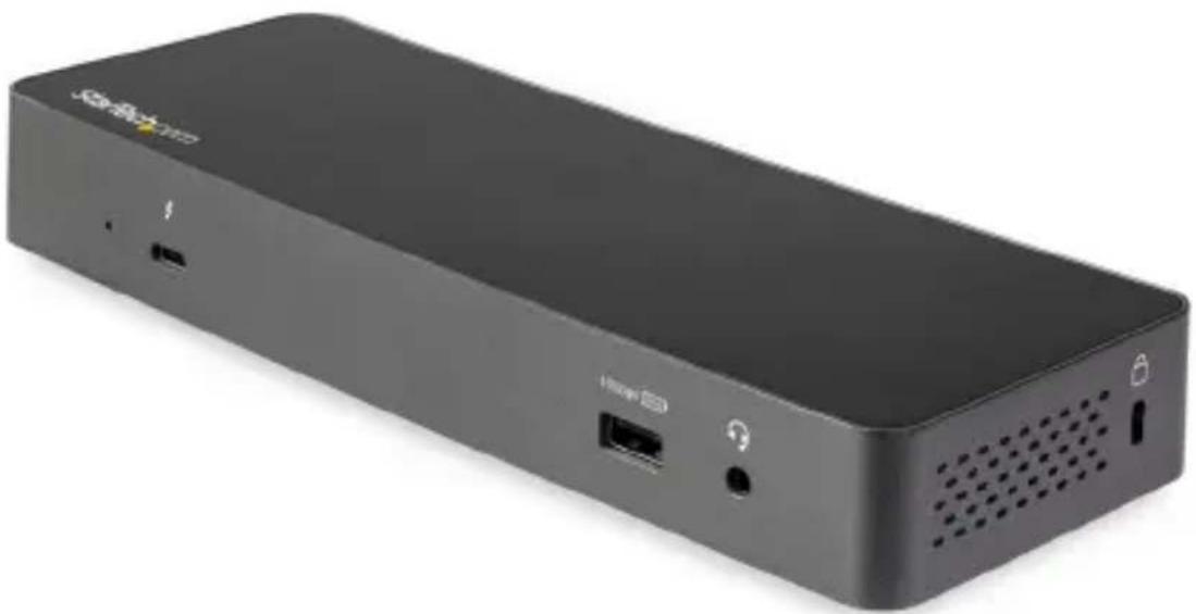 StarTech.com TB3CDK2DPUE - Thunderbolt™ 3 Dock with USB-C Laptop Compatibility | Dual 4K DisplayPort | 60W PD - 1
