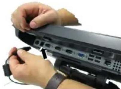 Posiflex PS-3316 - Connecting Power Adapter and I/O Cables - 7