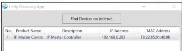 Lindy Video Over IP Controller 38263 - Device Discovery Tool - 1