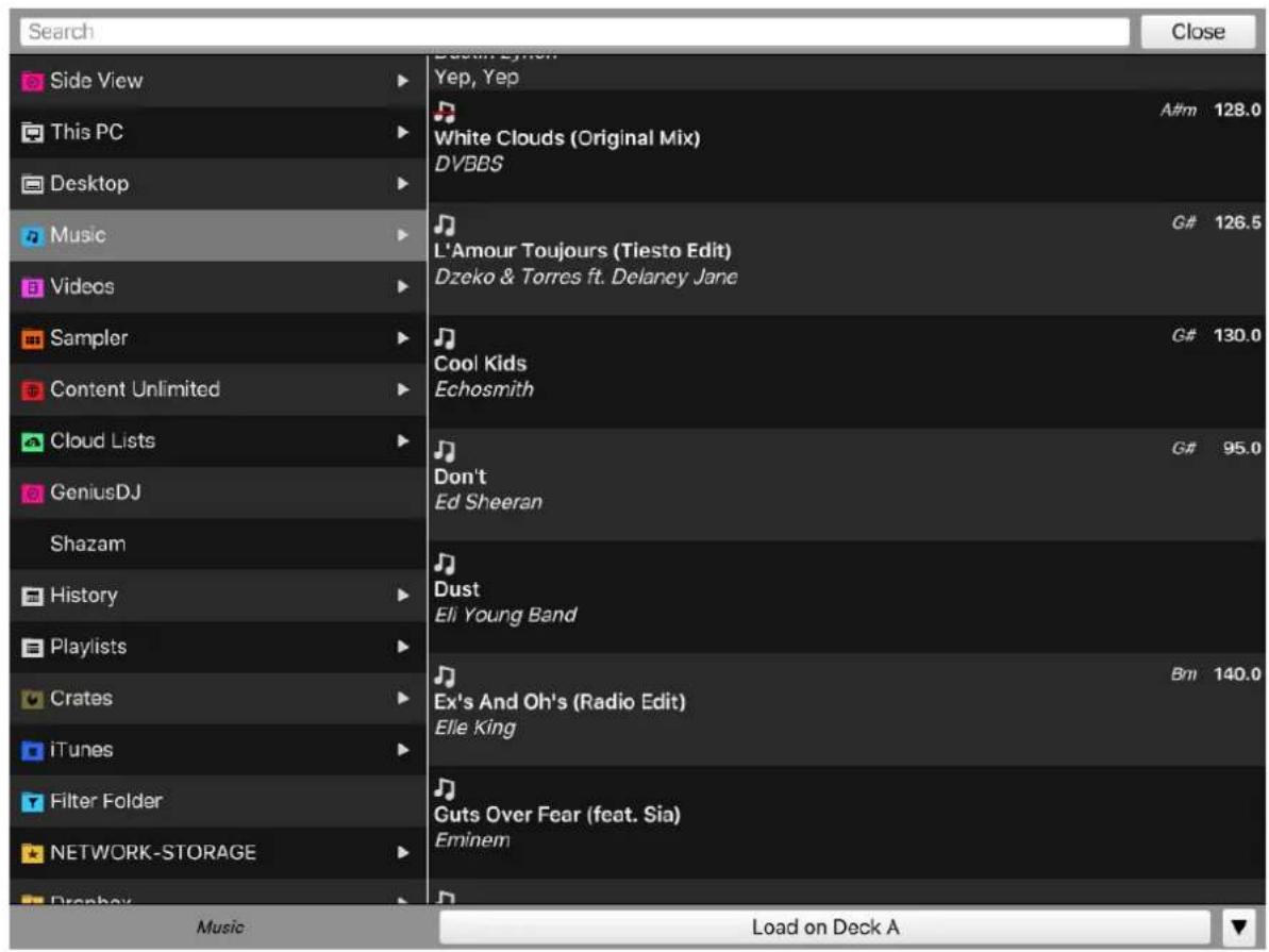 ATOMIX Virtual DJ Remote - BROWSER - 1