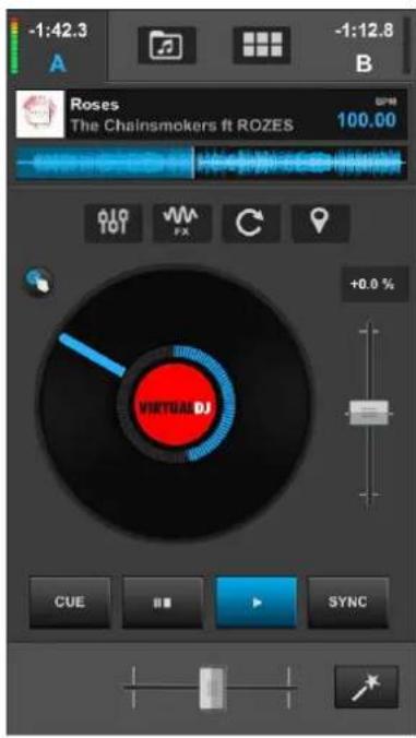 ATOMIX Virtual DJ Remote - PHONE VIEW - 1