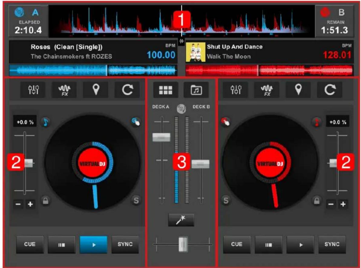 ATOMIX Virtual DJ Remote - TABLET VIEW - 1