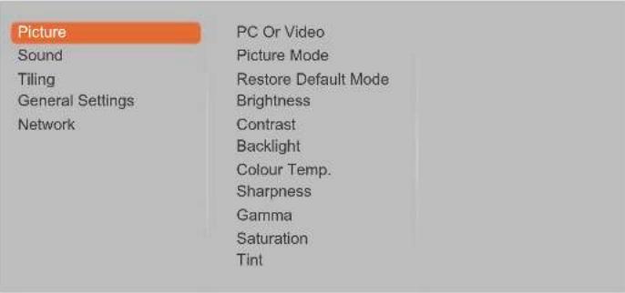 AG Neovo RX-32E - Using the OSD Menu - 1