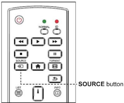 AG Neovo RX-32E - Selecting the Input Source Signal - 1