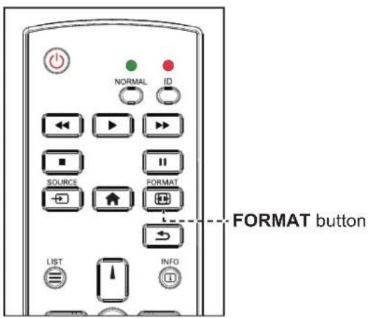 AG Neovo RX-32E - Changing the Picture Format - 1