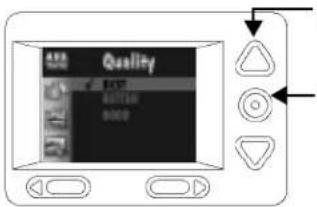 KODAK DC210 Plus - To set quality: - 2