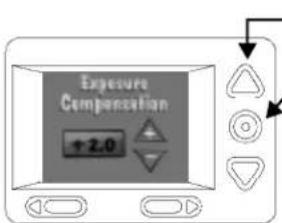 KODAK DC210 Plus - To change Exposure Compensation: - 2