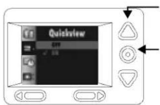 KODAK DC210 Plus - To turn on Quickview: - 2