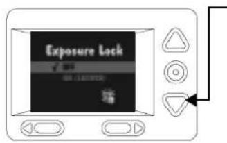 KODAK DC210 Plus - To turn on Exposure Lock: - 3