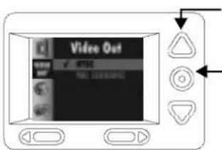 KODAK DC210 Plus - To set the video out format: - 2
