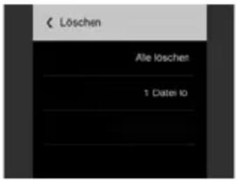 Löschen Alle löschen 1 Date to