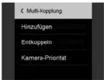 Multi-Kopplung Hinzufügen Entkoppeln Kamera-Priorität