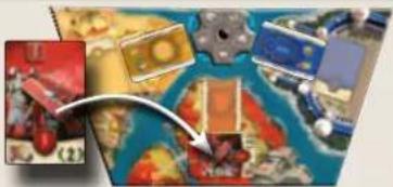 Asmodee Hadara - Karte in den äußeren Bereich legen - 4