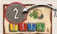 Asmodee Hadara - Startspieler vergeben und Rad einstellen - 2