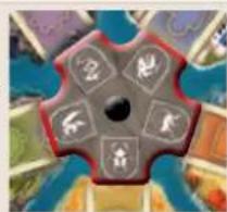 Asmodee Hadara - Startspieler vergeben und Rad einstellen - 3