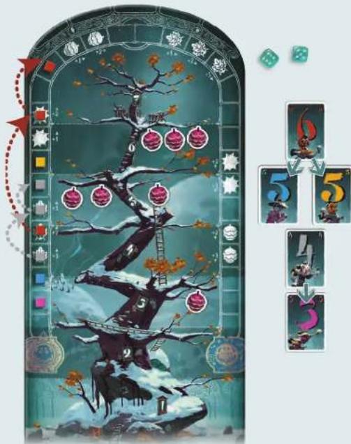 Asmodee Snow Time - Aktionen auswerten - Beispiel: - 1