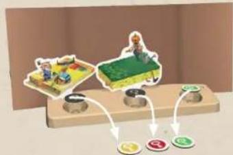 Asmodee One Key - 2B) Aktionsphase des Hinweisgebers - Hinweismarker auswählen - 2