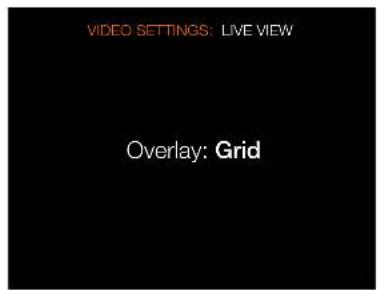 HASSELBLAD H6D - VIDEO SETTINGS MENU LIVE VIEW - 2