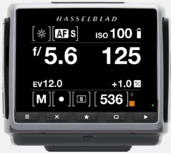 HASSELBLAD H6D - SENSOR UNIT DISPLAY AND CONTROLS - 1