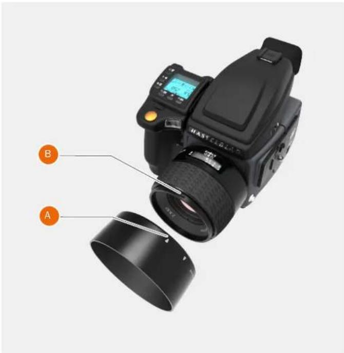 HASSELBLAD H6D - ATTACH THE LENS SHADE - 1