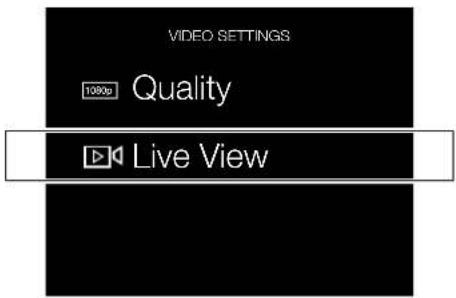 HASSELBLAD H6D - VIDEO SETTINGS MENU LIVE VIEW - 1