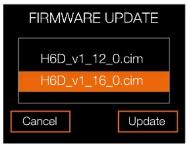 HASSELBLAD H6D - UPDATE H6D FIRMWARE PROCEDURE - 4