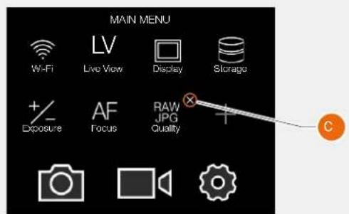 HASSELBLAD H6D - REMOVE FAVOURITES FROM THE MAIN MENU SCREEN - 4