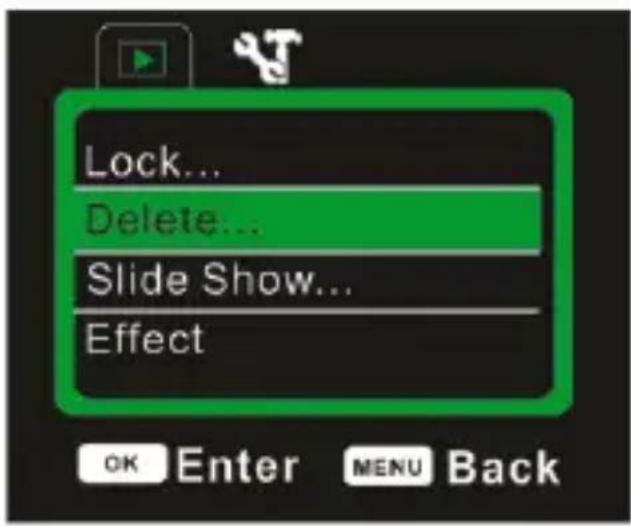 EASYPIX AquaPix W520 Surf - PLAYBACK SETTINGS MENU - 1