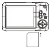EASYPIX T514 - Inserting a memory card (not includ - 1
