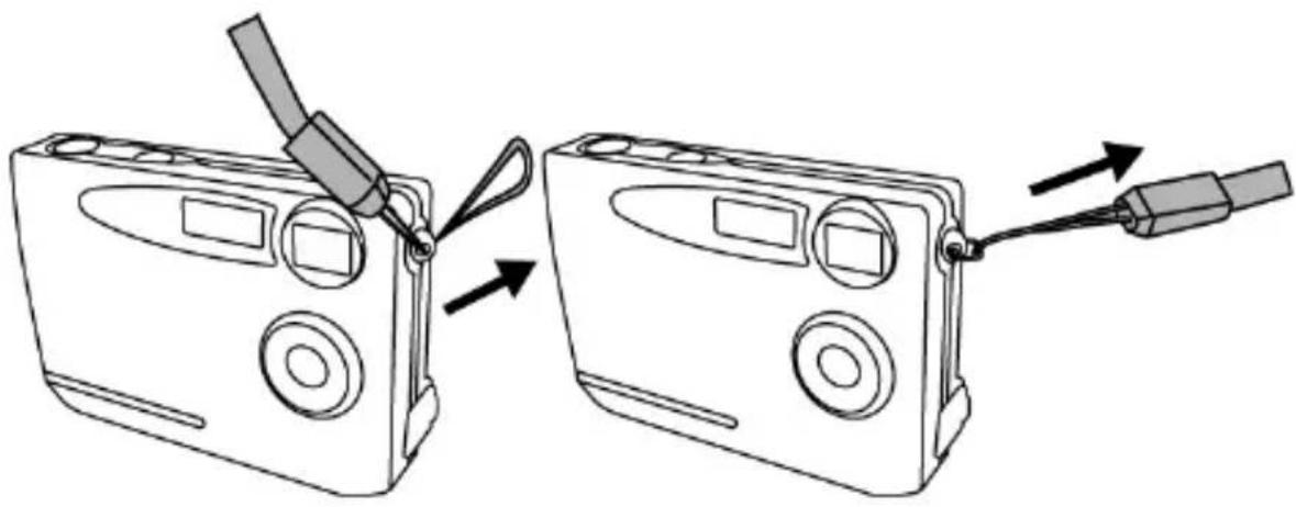 EASYPIX S120 - Attaching the Strap - 1