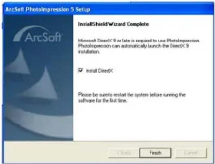 EASYPIX S120 - Click "Finish" - 1