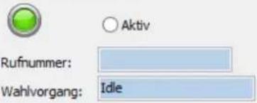 Rufnummer: Wahlvorgang: Aktiv Idle