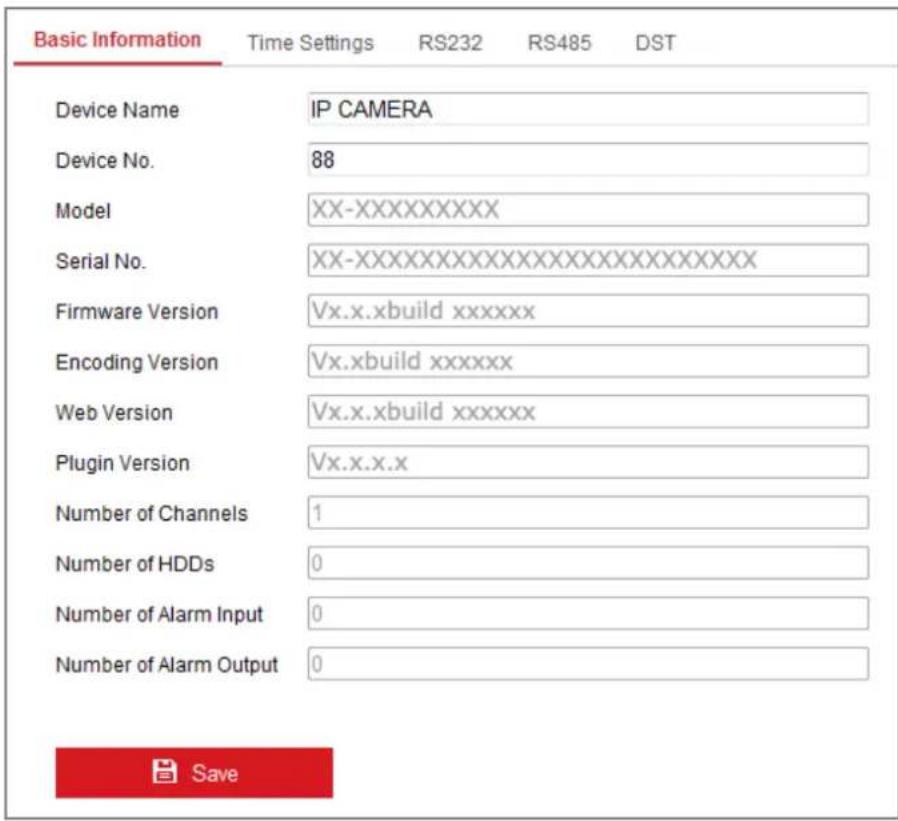 Hikvision DS-2CD7A26G0/P-LZS - Configuring Basic Information - 1