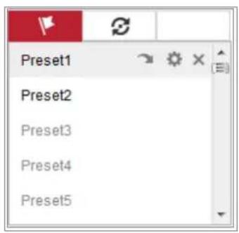 Hikvision DS-2CD7026G0/P-AP - - Calling a Preset: - 1