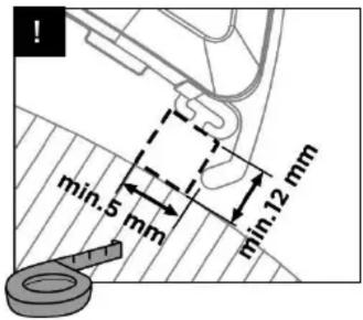 min.5 mm min.12 mm