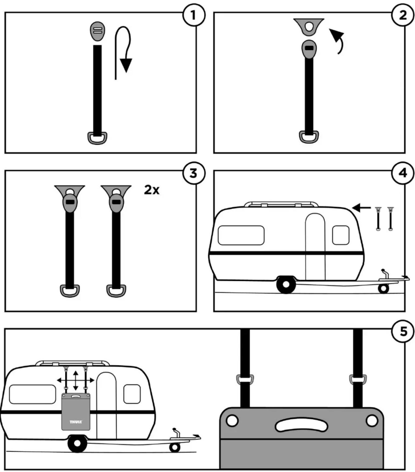 THULE Strap Kit for Organizers - Strap kit for Organizers - 2