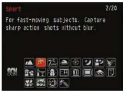 Sport 2/20 For fast-moving subjects. Capture sharp action shots without blur.