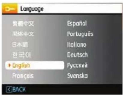 Language 繁體中文 Español 简体中文 Português 日本語 Italiano 한국어 Deutsch ► English Pyccкий Français Svenska BACK