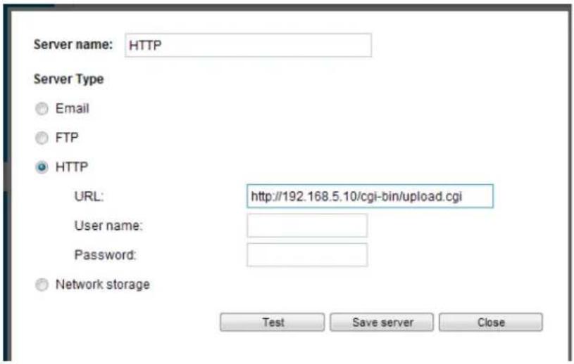 Vivotek FD8377-HV - Server type - HTTP - 1