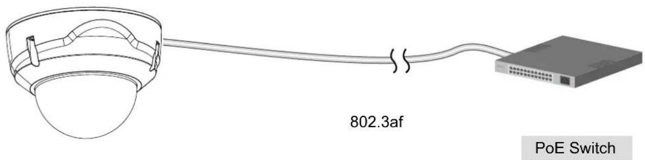 Vivotek FD8377-HV - When using a PoE-enabled switch - 1