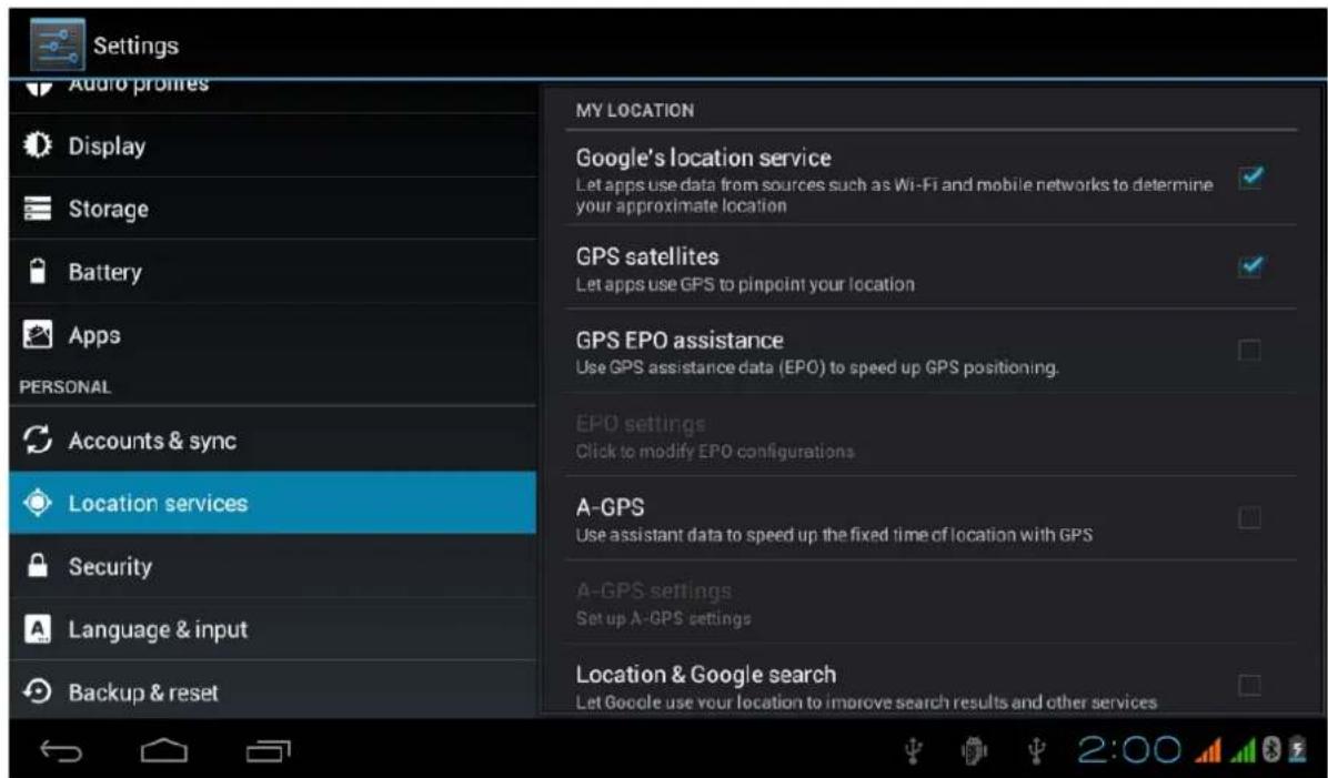 Point of View Onyx 527 - Enabling GPS on your tablet - 1