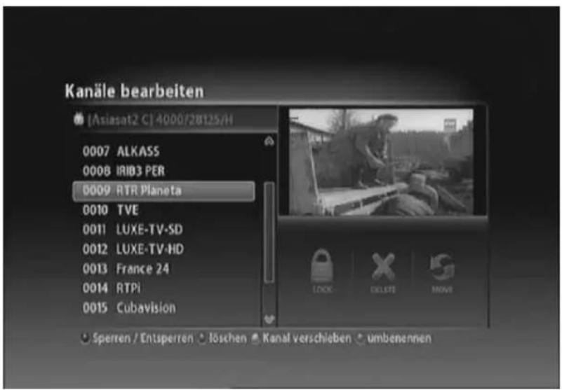 Eycos S 45.15 HDI Plus - Kanallisten verwalten - 2