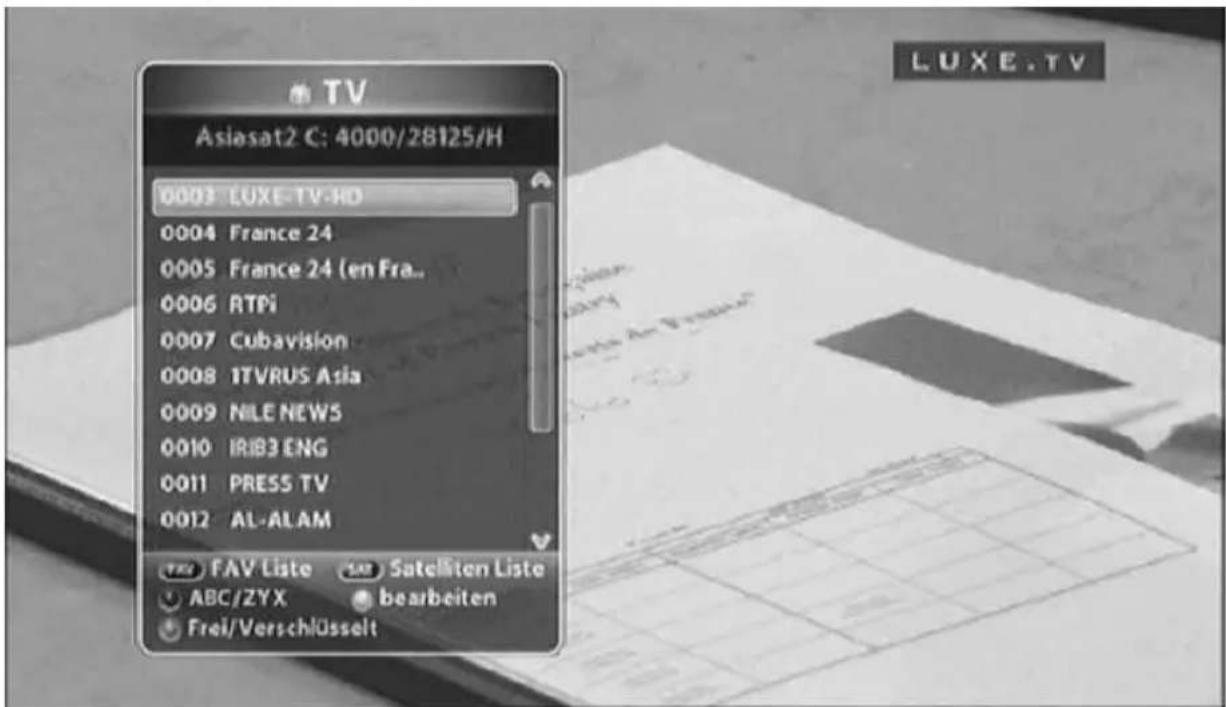 Eycos S 45.15 HDI Plus - Kanalliste anzeigen - 1