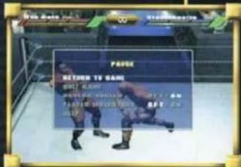 NINTENDO WWE WrestleMania X8 (GameCube) - THE PAUSE MENU - 1