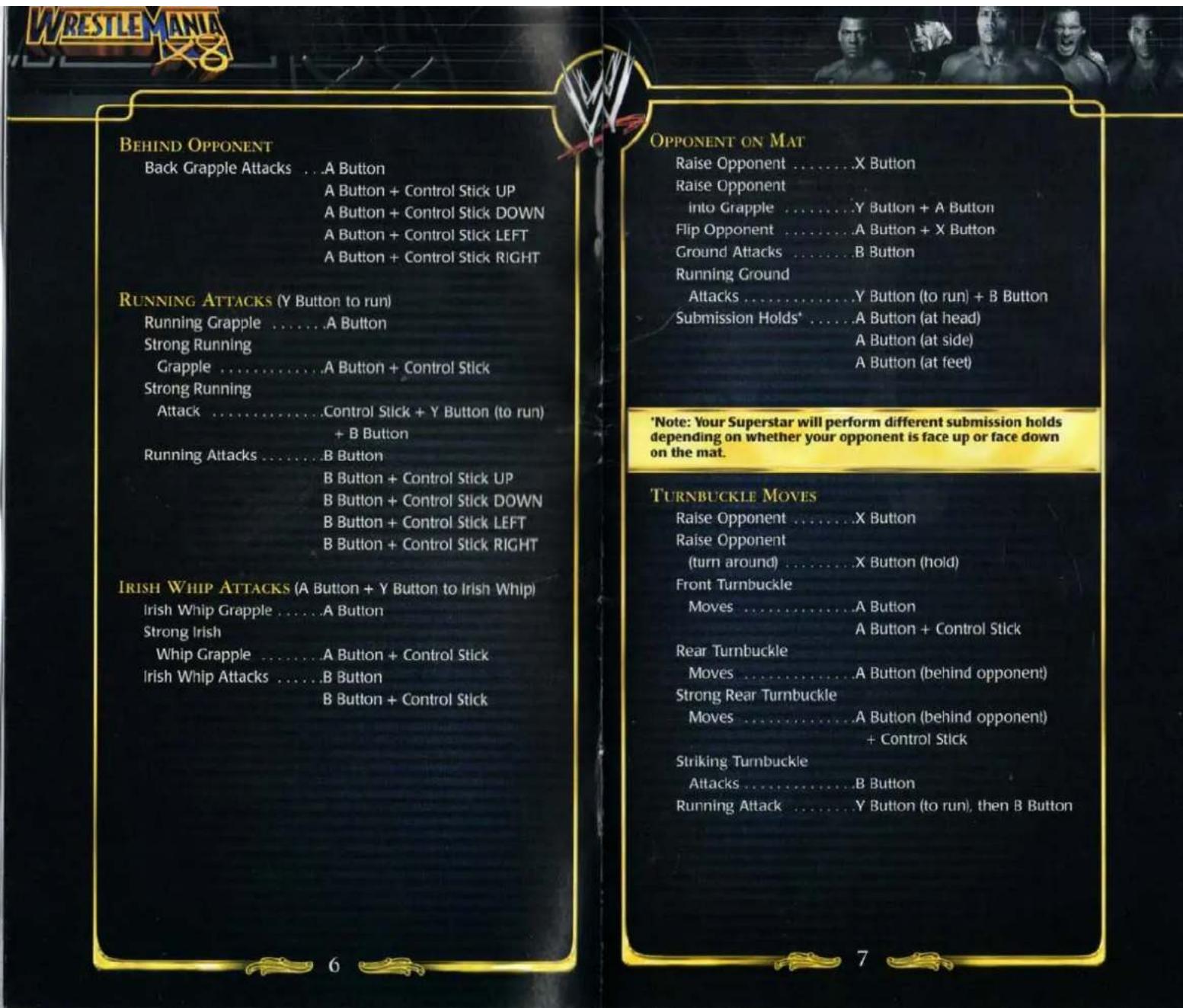 NINTENDO WWE WrestleMania X8 (GameCube) - CONTENTS - 2