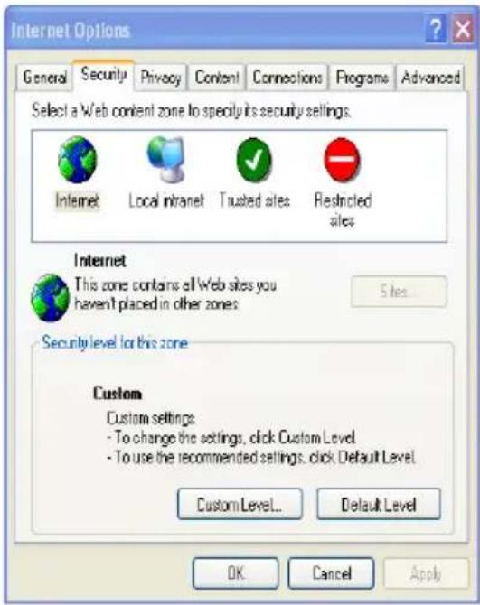Provision-ISR DI-390IPSVF - Q : IE cannot download ActiveX control. How can I do? - 2