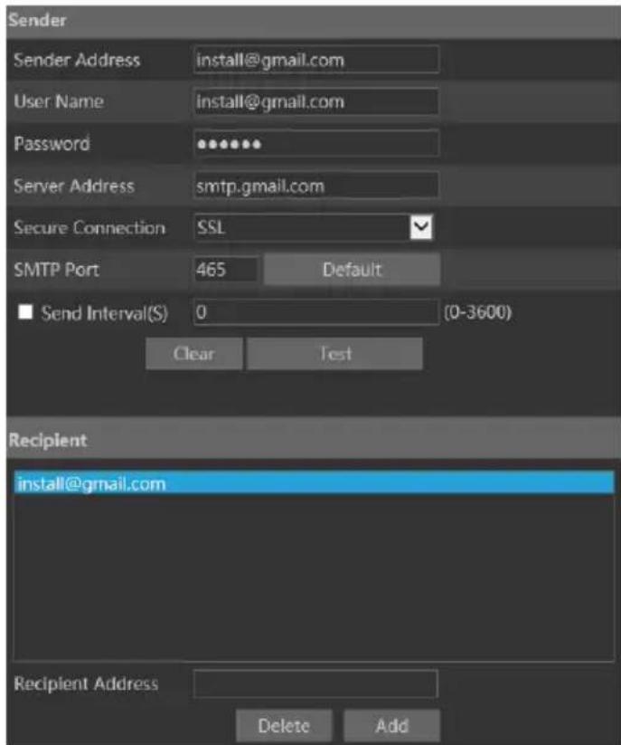 Provision-ISR DI-390IPSVF - Mail configuration - 1