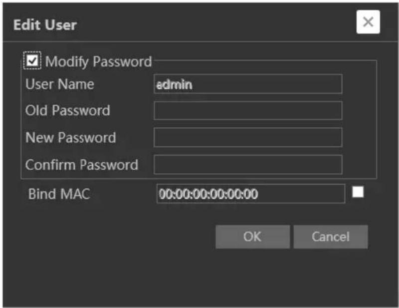 Provision-ISR DI-390IPSVF - Modify user: - 1